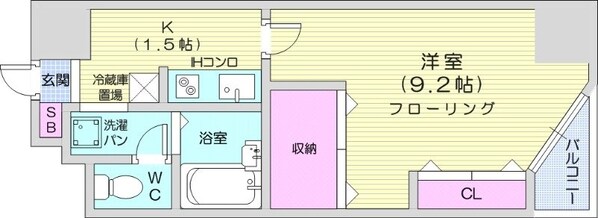 豊水すすきの駅 徒歩2分 4階の物件間取画像